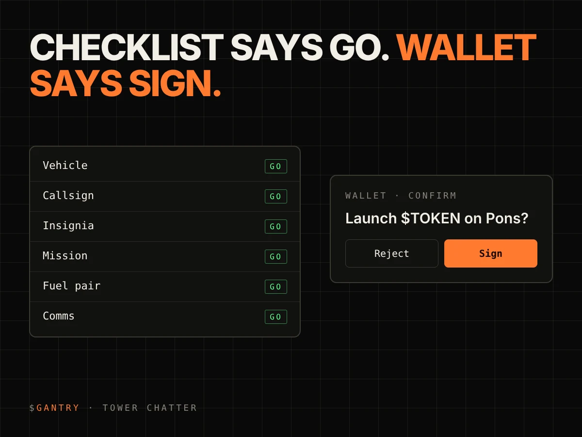 checklist says GO. wallet says sign.